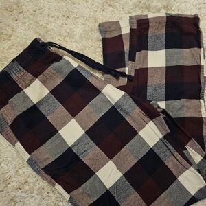 Hollister Men's Checkered Joggers - Black, Brown, Cream